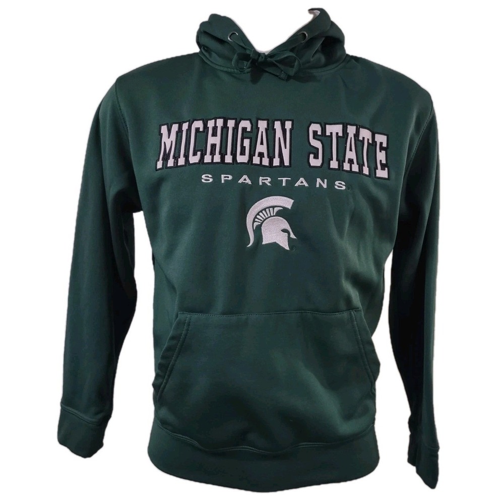 Colosseum Michigan State Spartans Hoodie Mens Medium Green Spartans Gameday Logo